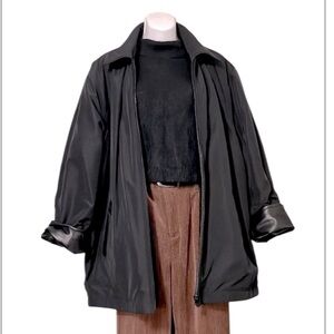 Pronto Uomo Reversible Unisex Black Leather Jacket Sz M